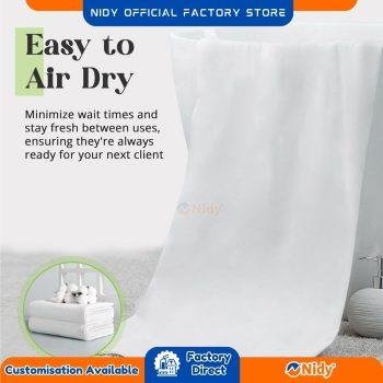 Non-woven spa towel for cleansing routines.