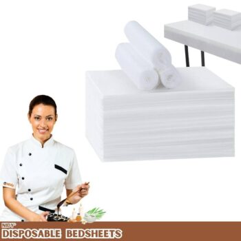Disposable Bedsheets Hospital Parlour Travling, Clinic, Spa & Salon, and Hotel White Polypropylene Disposable Bedsheet/Massage Sheet for Hospital, White Blue Single Bed Sheets Use and Throw.