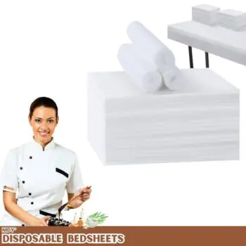 Disposable Bedsheets Hospital Parlour Travling, Clinic, Spa & Salon, and Hotel White Polypropylene Disposable Bedsheet/Massage Sheet for Hospital, White Blue Single Bed Sheets Use and Throw.
