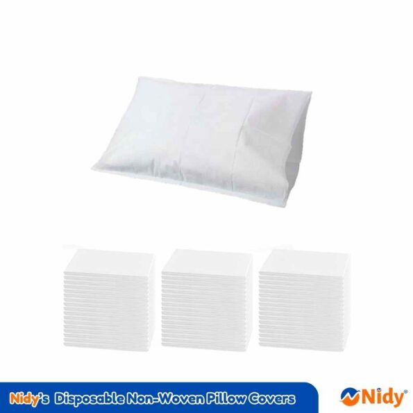 Soft hygienic pillowcase without flap for massage table.