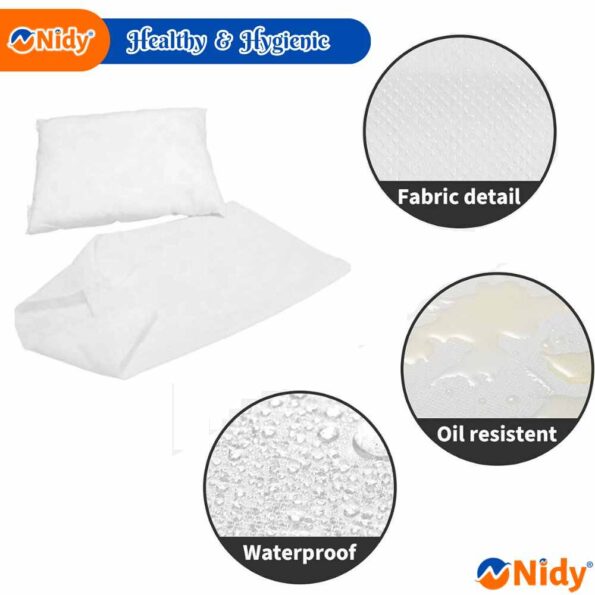 Waterproof & Breathable Disposable Pillow Covers for Spa & Salon.