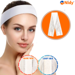 Nidy® Disposable Non-Woven Headbands – Soft & Stretchable for Facials, Spa & Salon Use