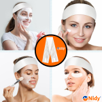 Nidy® Disposable Non-Woven Headbands – Soft & Stretchable for Facials, Spa & Salon Use