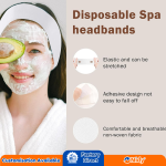 Nidy® Disposable Non-Woven Headbands – Soft & Stretchable for Facials, Spa & Salon Use