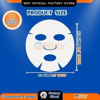Lightweight disposable face sheet mask for brightening.