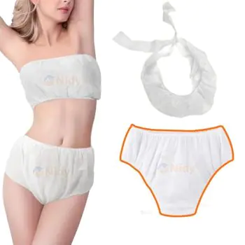 Nidy Disposable Bra & Panty Set – Soft, Hygienic, and Travel-Friendly Underwear for Women.