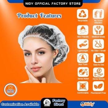 Nidy Disposable Bouffant Caps offer the perfect blend of hygiene, comfort, and convenience for everyday protection.