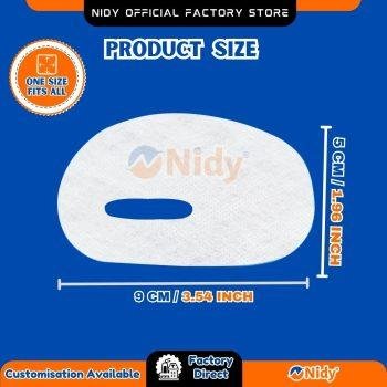 Lightweight oval-shaped eye patches for spa use.