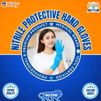 NIDY® Blue Nitrile Examination Gloves