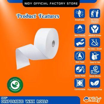 Nidy Disposable Wax Roll – Premium Non-Woven Waxing Roll for Salon & Home Use.