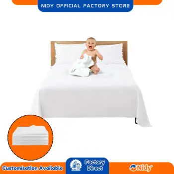 NIDY® Disposable Bed Sheet for Baby – Waterproof, Soft, Hygienic for Crib, Infant, Newborn, Travel & Diaper Changing.