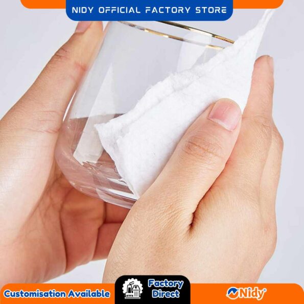 Thick and premium Nidy towel roll for single use.