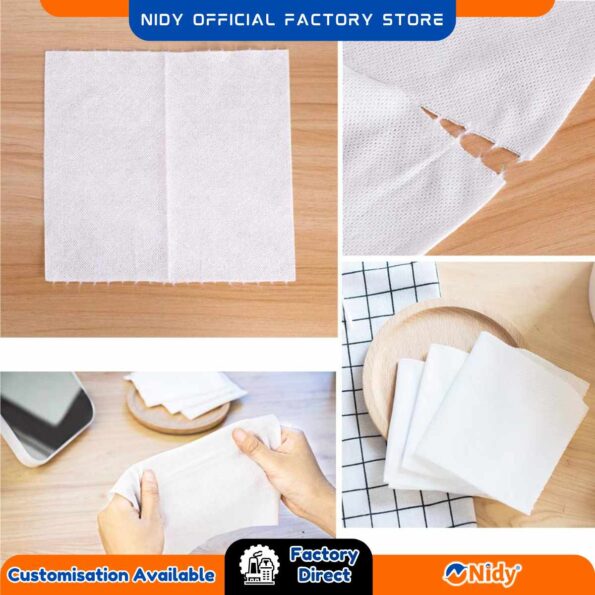 Nidy non-woven disposable towel roll.