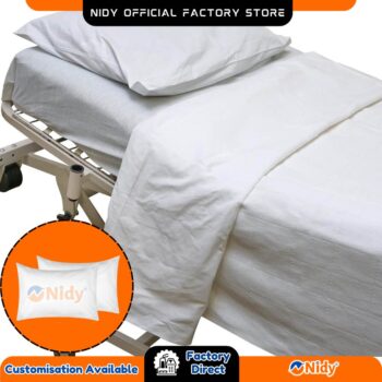 NIDY® Disposable Medical Pillow Cover Without Flap | Medical Non-Woven Pillow Protector | Waterproof Pillow Cover for Hospital & Healthcare | Sanitary PPE Pillow Case | Hygienic Single Use Pillow Cover