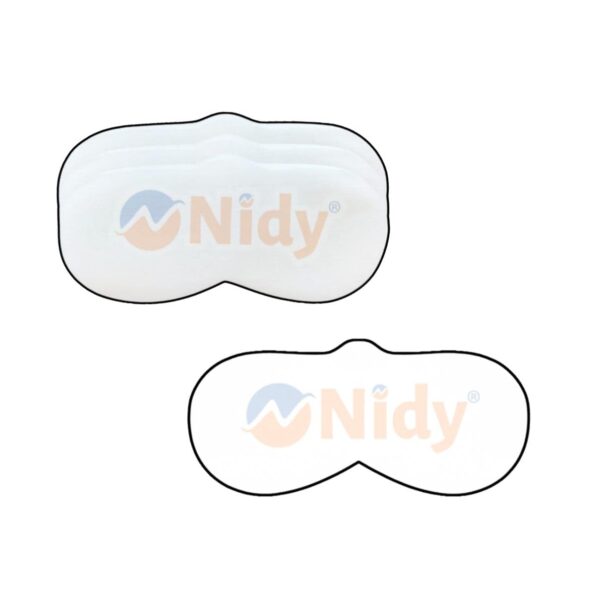 NIDY Disposable Oval Notch Shape Eye Mask for Spa, Salon, and Skincare Treatments.