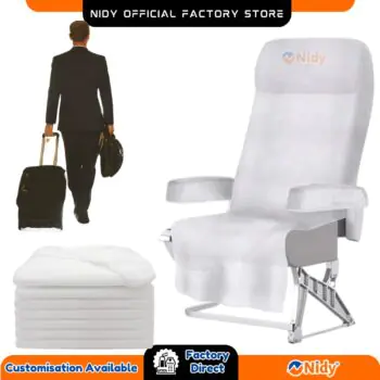 Disposable Seat Cover without Armrest Cover for Travel, Hotel, Airplane, Car, and Public Use | Hygienic, Waterproof, Leak-proof, Single Use