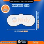 NIDY Disposable Oval Notch Eye Mask – Soft, Hygienic & Skin-Friendly.