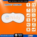 NIDY Disposable Oval Notch Eye Mask – Soft, Hygienic & Skin-Friendly.