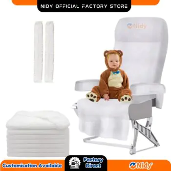 Disposable Baby Seat Cover with Armrest | Waterproof Kids Chair Cover | Non-Woven Hygienic Cover | Baby Travel Essentials | Infant Feeding Chair Protector