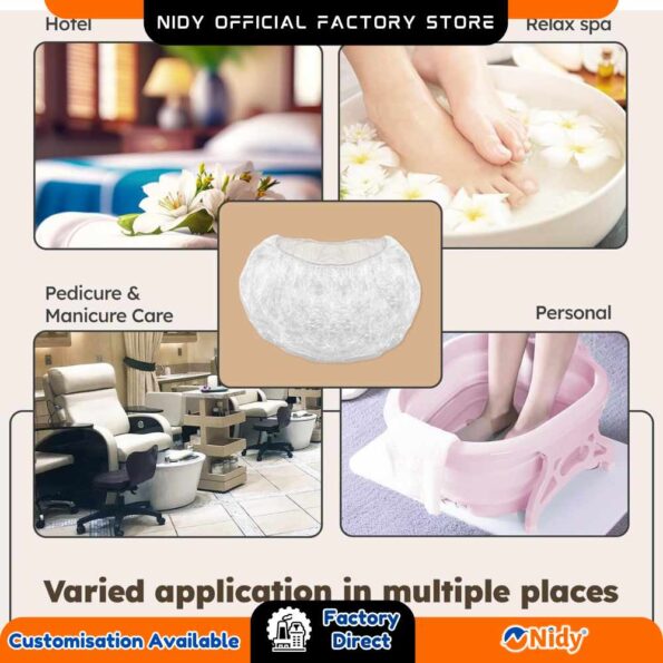 Leak-Proof Pedicure Tub Liners for Professional Use.
