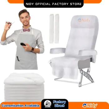 Disposable Seat Cover with Armrest for Spa, Salon, Wellness, Personal Hygiene & Travel Use,  Non-Woven & Waterproof