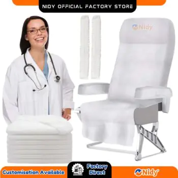 Disposable Seat Cover without Armrest Cover for Medical, Healthcare, Hospital, PPE Use – Waterproof, Hygienic, Non-Woven Chair & Toilet Seat Protection