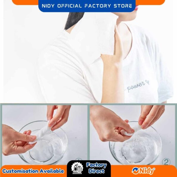 White disposable towel roll for multipurpose use.