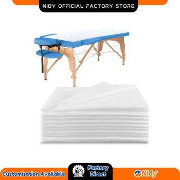 NIDY® Disposable Bedsheets for Spa, Salon, Massage, Beauty Parlour, and Wellness – Soft, Hygienic, Waterproof, Non-Woven Sheets
