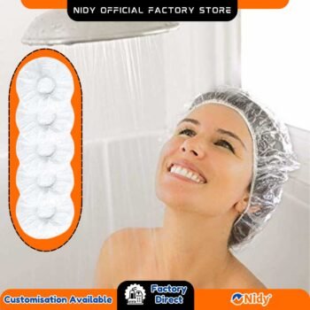 Disposable Shower Caps for Hotel, Travel, Spa, Salon, Personal Hygiene – Waterproof & Single Use