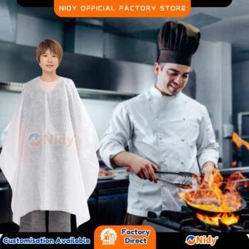 Disposable Apron for Hotel & Travel – Water Repellent, Non‑Woven, Hygiene Apron for Housekeeping, Room Service, Flight Attendants, Single‑Use