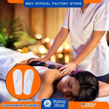 Disposable Spa Slippers | Salon Footwear | Wellness Clinic Slippers | Lightweight Hygiene Slippers | Non-Woven Disposable Slippers for Salon & Spa