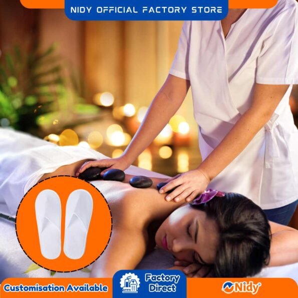 Nidy portable slippers for air travel or lounge.