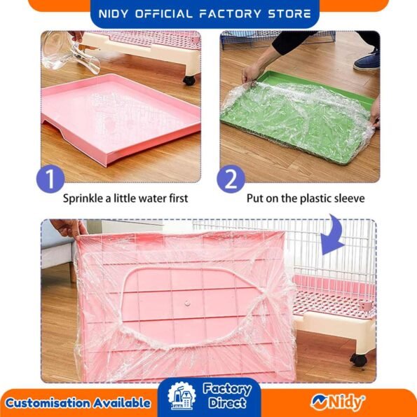 Nidy disposable seat protector for veterinary use.