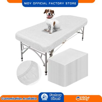 Disposable Fitted Bed Sheet for Dogs, Cats, Pet Beds, Waterproof, Absorbent, Non-Woven Sheet
