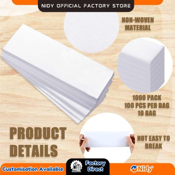 Nidy wax strips for bikini and underarms.
