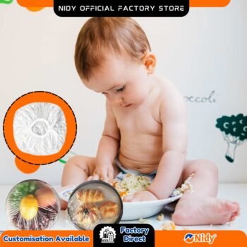 Disposable Food Cover for Baby & Kids – Leak‑proof Table Top Food Shield, Hygienic Plate Lid, Spill‑Proof Snack Protector, BPA‑Free Meal Cover