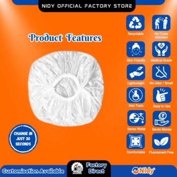 Hygienic Bouffant Cap for Guest and Staff Safety – Nidy Disposable Cap.