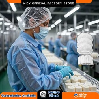 Disposable Bouffant Cap for Personal Hygiene & Care, Surgical, PPE, Healthcare, Food Industry, Spa & Salon – Non-Woven Head Cove.