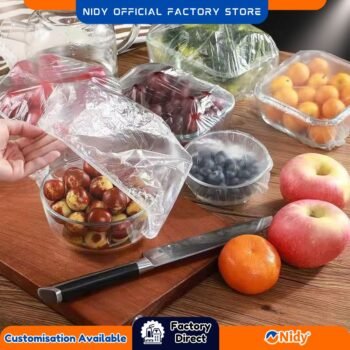 Disposable Food Covers | Recyclable Hygiene Food Wrap | Dustproof Food Shields for Kitchen | Eco-Friendly Food Tray Covers | Food Safety Disposable Lids