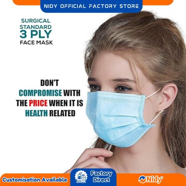 Disposable 3 Layer Face Mask for Medical and Daily Use