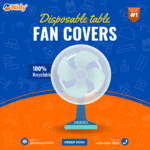 Disposable Ceiling Fan Cover Set – Washable Dustproof Reusable Cover for Roof, Mounted, Overhead, Downrod Fans – Home Care & Furnishing