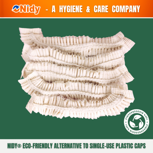 NIDY biodegradable eco shower cover cap.