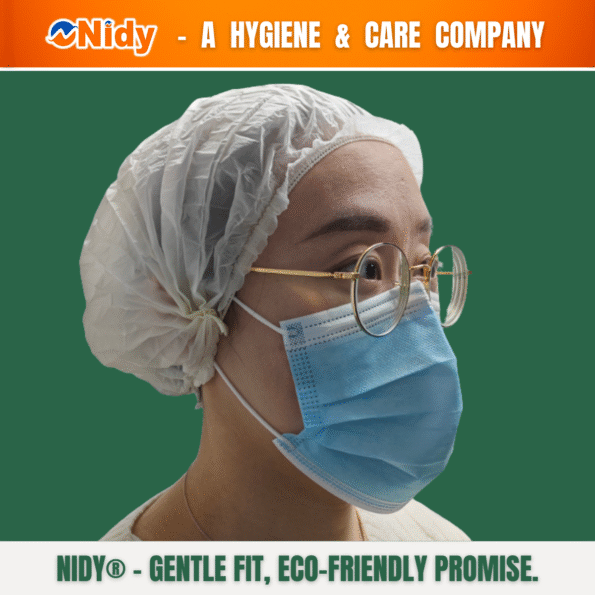 Sustainable compostable disposable cap pack 50 and 100