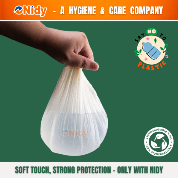Biodegradable disposable hair caps eco packaging.